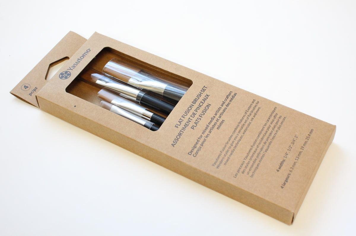 Flat Fusion Brush 4 Piece Assortment (FS-SET2) – Yasutomo