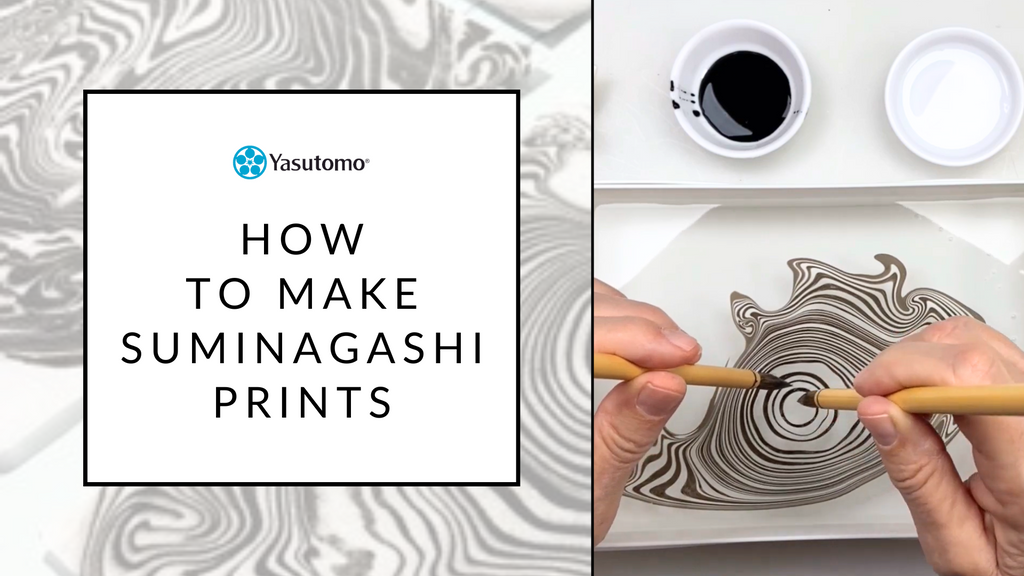 How to Make Suminagashi (Japanese Water Marbling Prints)