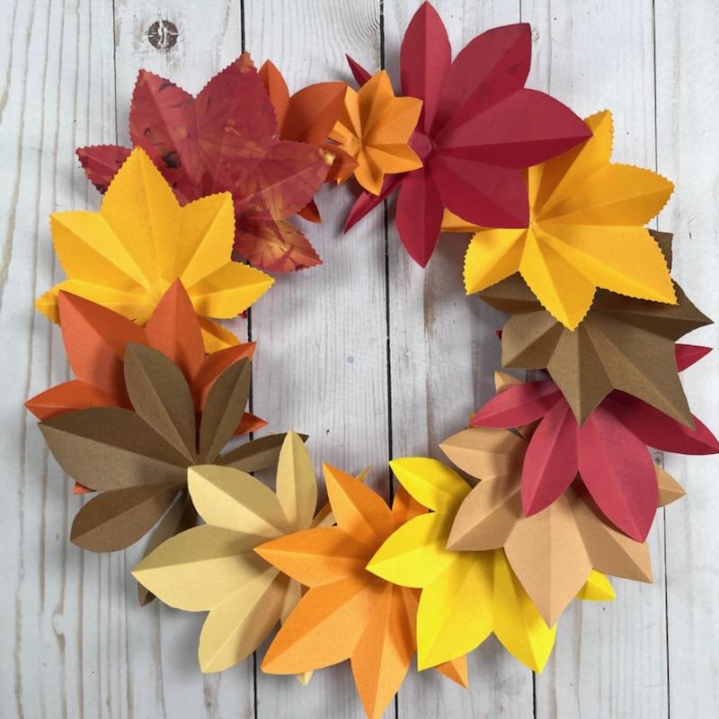 Fold the Holidays! Autumn Wreath and Paper Crafts