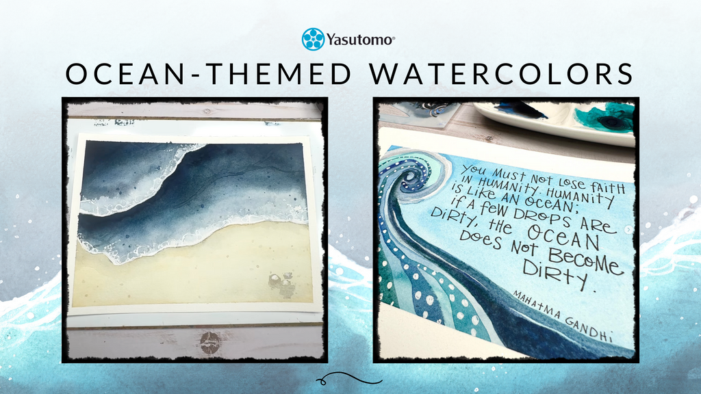 Ocean-Themed Watercolors