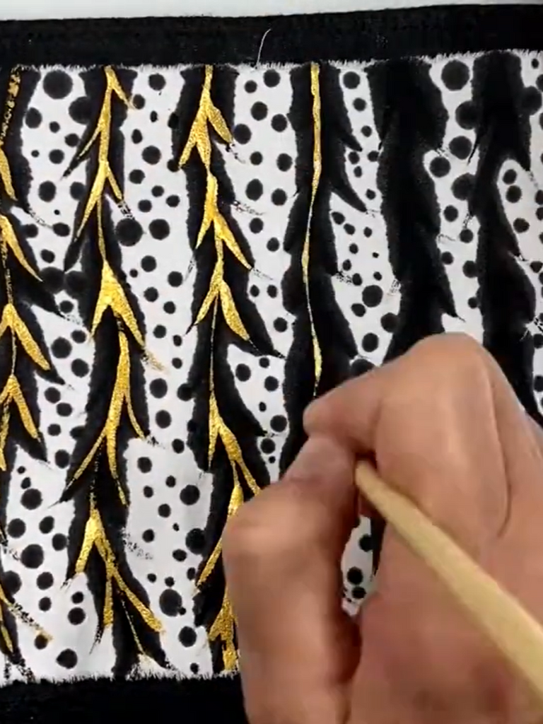 Fabric Painting with Sumi Ink