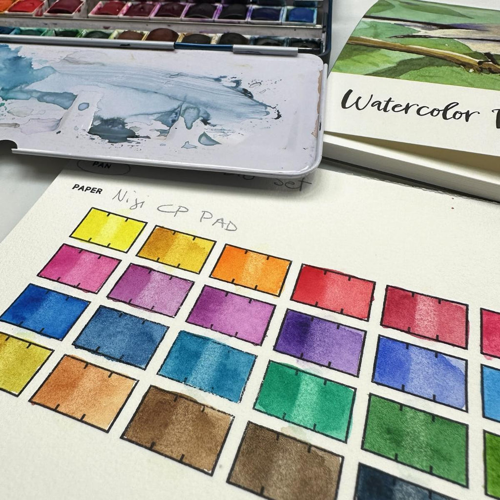 How to Swatch Watercolors