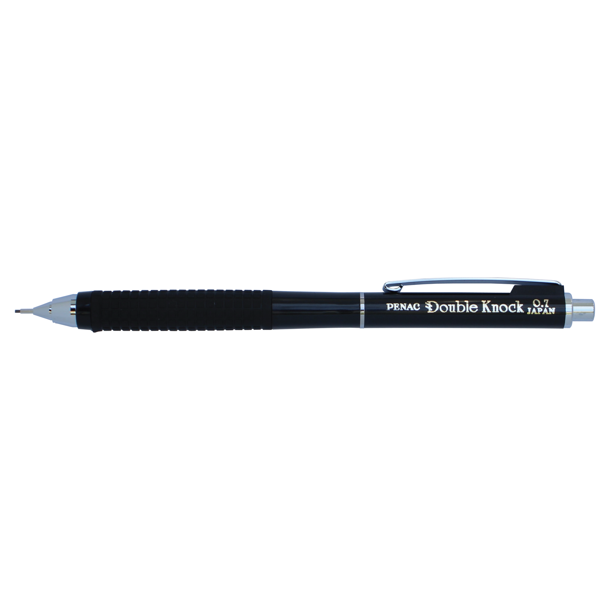 Double Knock 0.7mm Mechanical Pencil Black (DK-07BK) – Yasutomo Double Knock 0.7mm Mechanical Pencil Black (DK-07BK) – Yasutomo
