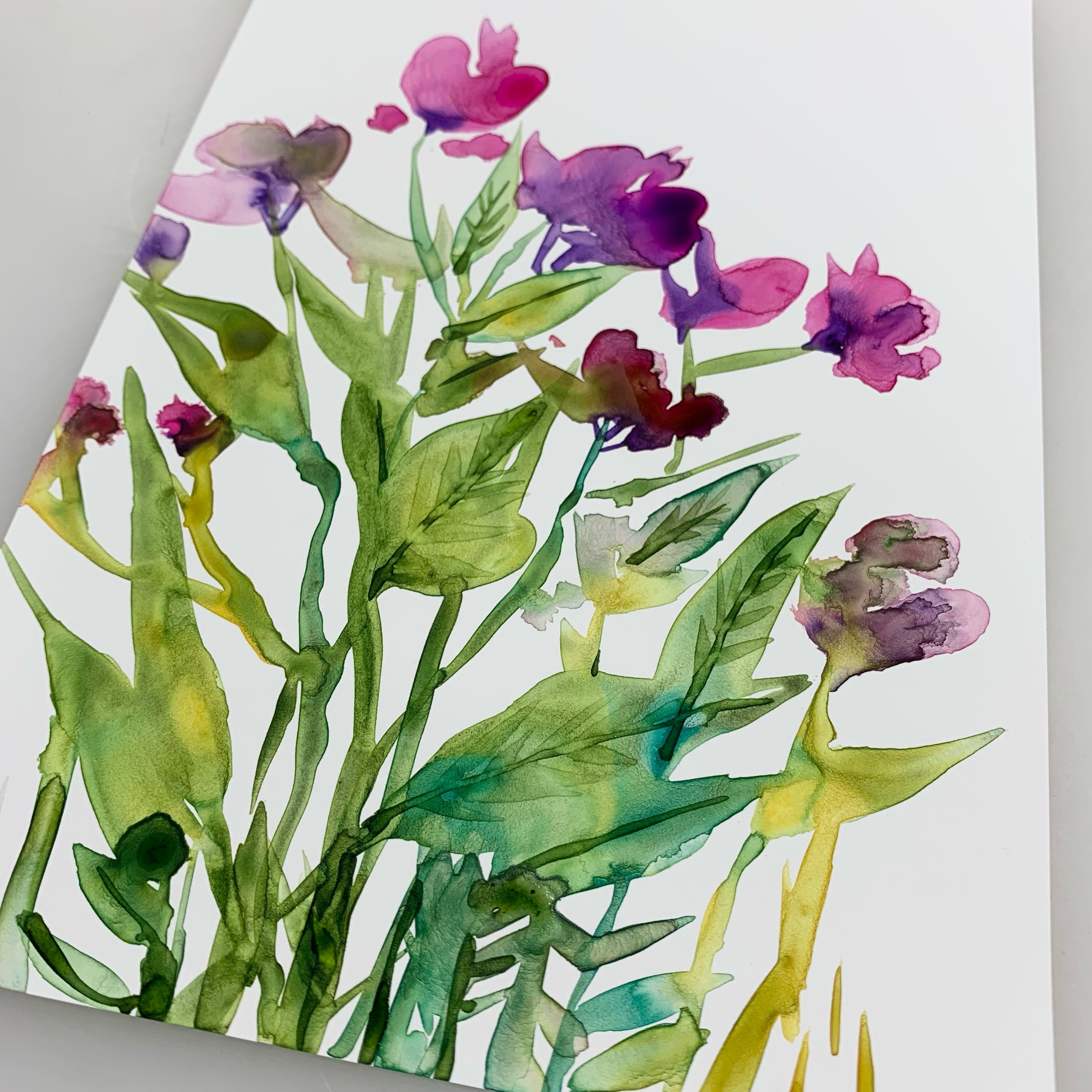 Playing with Watercolors on Mineral Paper – Yasutomo