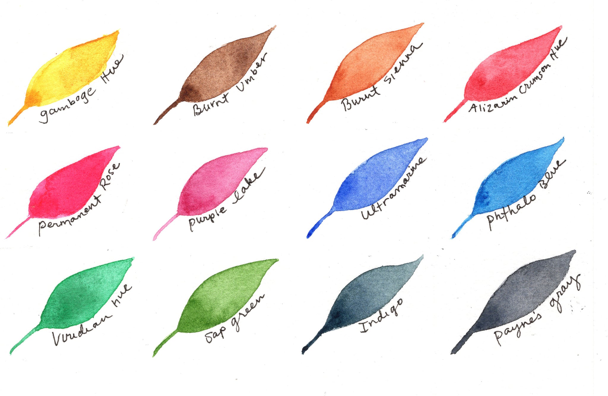 Niji® Artist Watercolors Essential Set, 12 Colors (NWS12) – Yasutomo